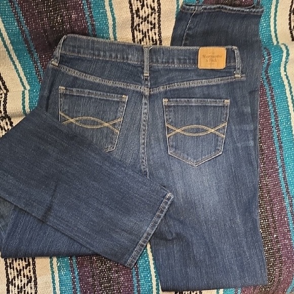 Abercrombie Fitch Erin Jeans Womens 4R Blue Denim Stretch Skinny Leg - Picture 4 of 5